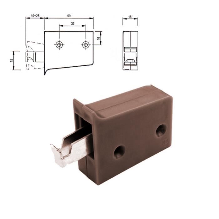 Lot De 1 Universel Supports Pour Fixation Armoire Murale Marron Achat Vente Equerre Assemblage Universel Support Cdiscount