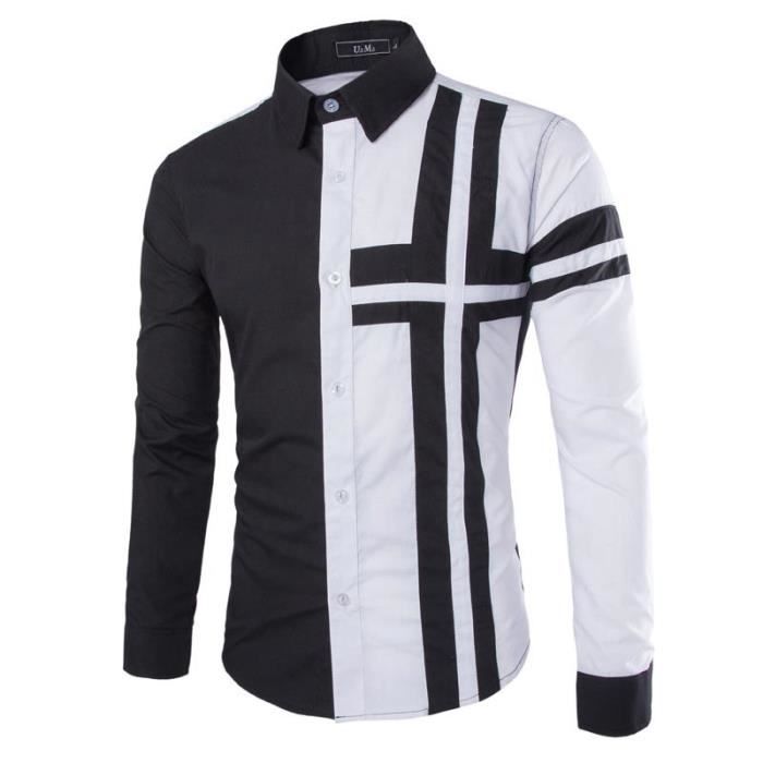 Chemise Homme Scotch & Soda Slim Fit Blanche - Taille 2XL - Coton Et élasthanne