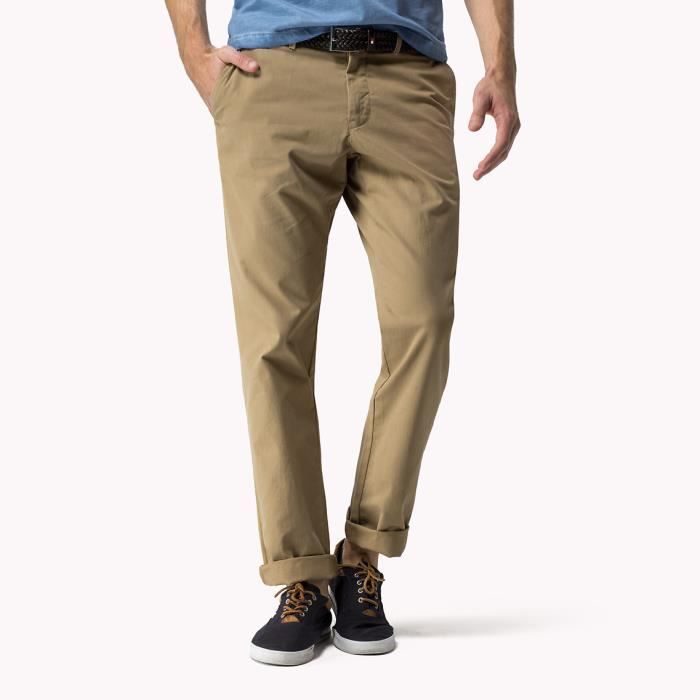 Tommy Hilfiger Pantalon Hudson Chino STR TWI 85786 Dark Beige - Cdiscount  Prêt-à-Porter