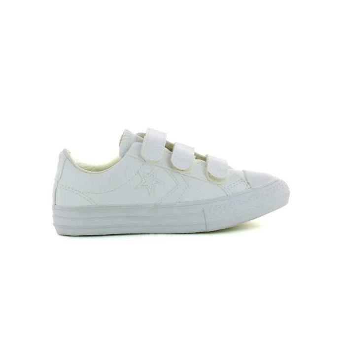 converse blanche velcro