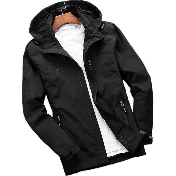 Veste imperméable Homme (Noir)