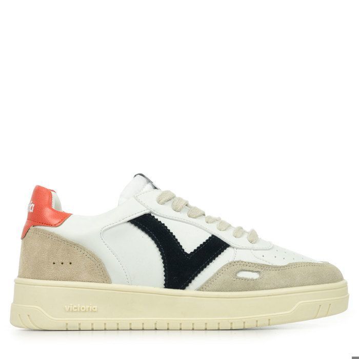 Victoria Basket Basse Unisexe Seúl Effet Cuir & Pièces Colorées & En Croûte De Cuir En Contraste 1257101 Pour Adulte TAUPE 43