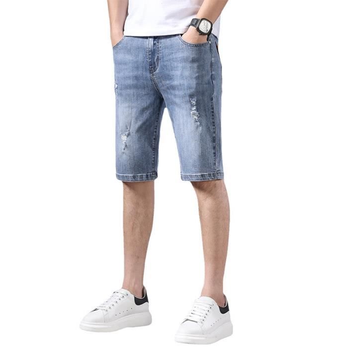 Bermuda homme on sale jeans