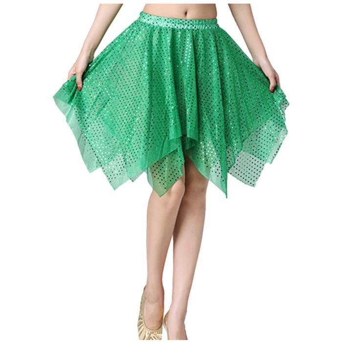 ROYIYI Mini Jupe à Paillettes Scintillantes Femme - Taille Haute Brillante Pour Fête