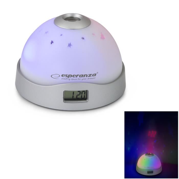 OROLOGIO DA TAVOLO CON PROIETTORE A LED MULTI