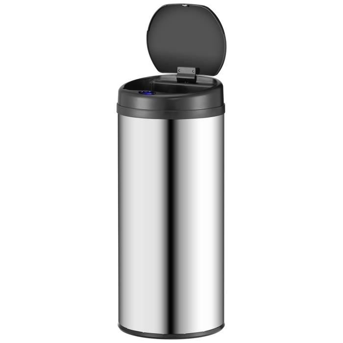 Poubelle à Capteur HOMCOM 50 Litres Avec Fonction De Fermeture En Douceur, Poubelle Sans Contact En Acier Inoxydable Pour Des Cuisines Hygieniques 97864960 Poubelle à Capteur HOMCOM 50 Litres Avec Fonction De Fermeture En Douceur, Poubelle Sans Contact En Acier Inoxydable Pour Des Cuisines Hygieniques 97864960