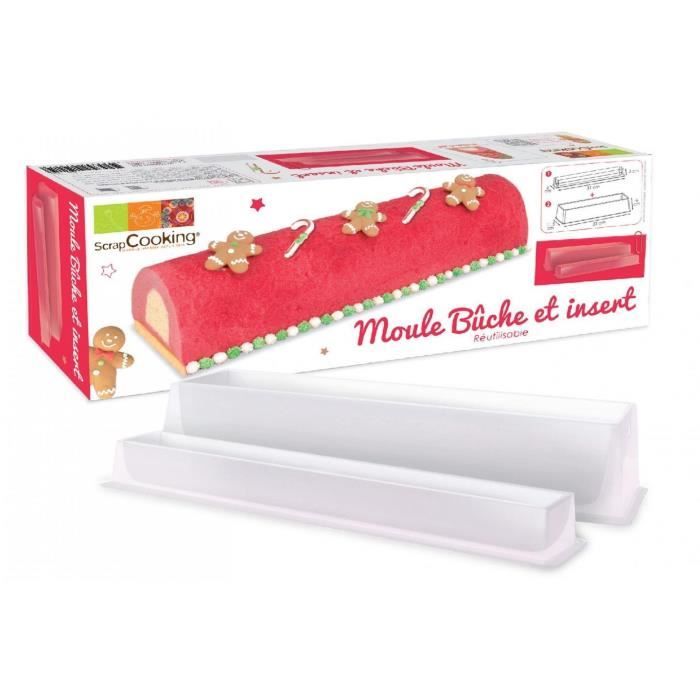 ScrapCooking 1921 Moule Bûche et Insert PVC, Blanc, 33 x 11,4 x 6,4 cm Cdiscount Maison ScrapCooking 1921 Moule Bûche et Insert PVC, Blanc, 33 x 11,4 x 6,4 cm Cdiscount Maison