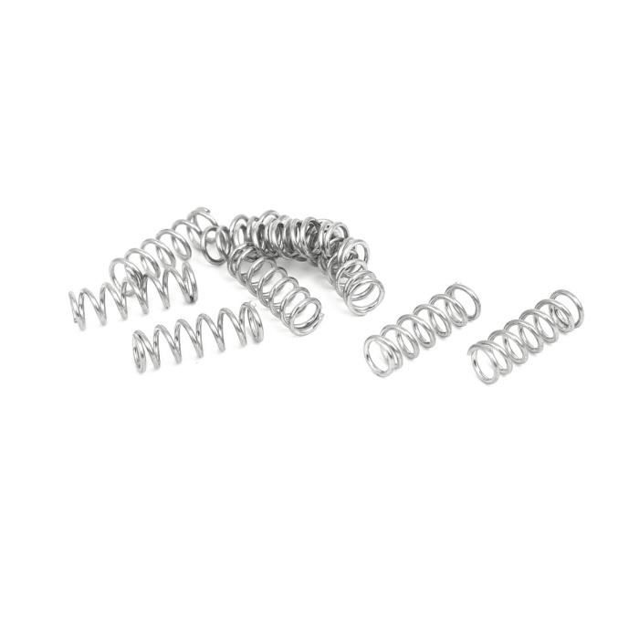 1mmx8mmx50mm acier inox 304 Compression Ressort Argenté 20pc | Walmart