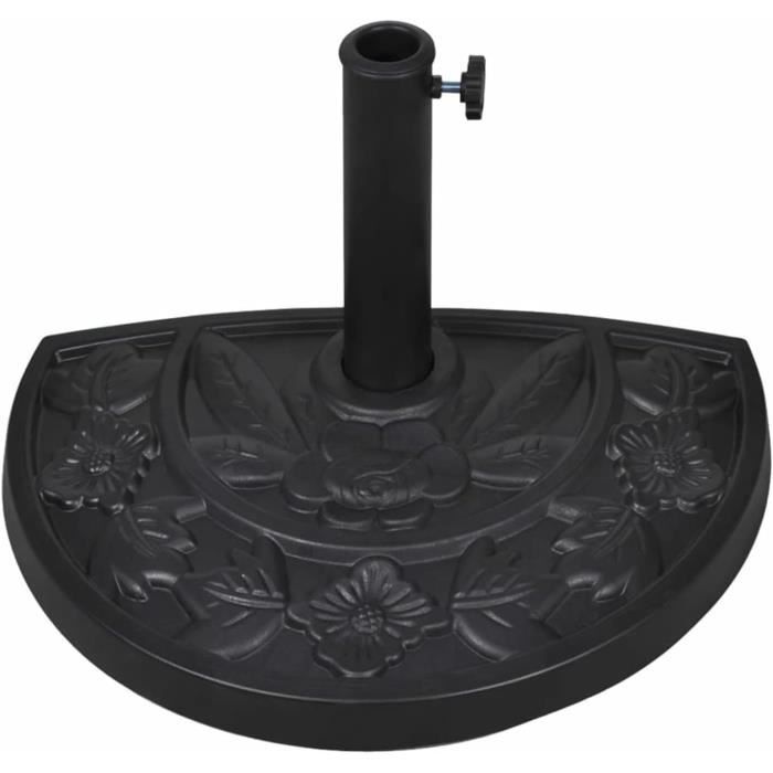Pied De Parasol Avec Pic 4 Dents – Support Mobile Pour Pelouse, Sable, Plage, En Acier Galvanisé