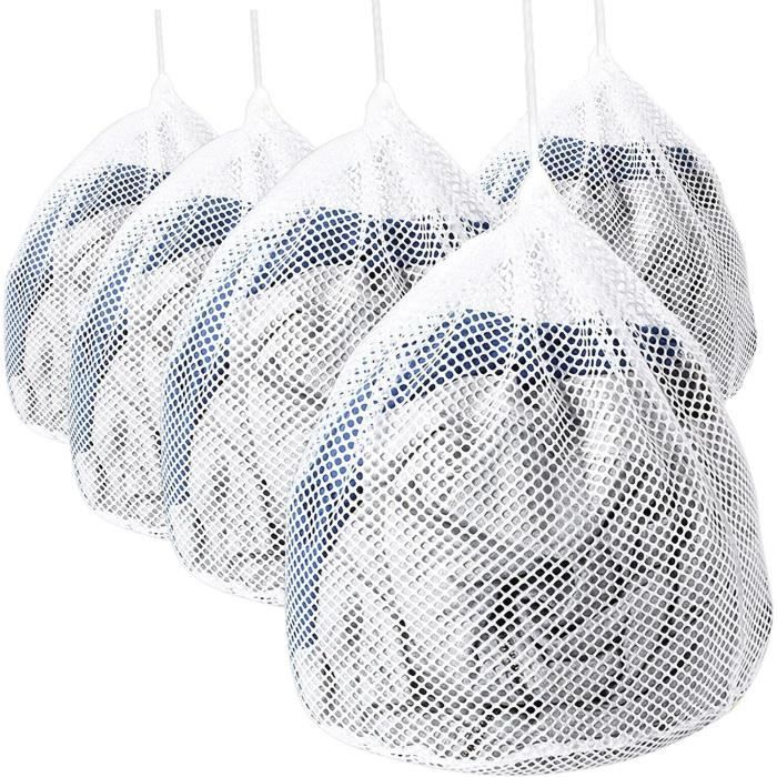 KARELLS Sac Filet Portable Pour Ballons De Sport, Lot De 2 Avec Pompes, Idéal Pour Foot, Basket, Rugby, Volley