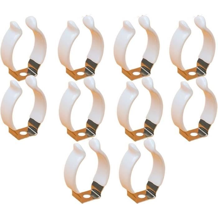 80 Pièces U-Tube Pince, Acier Inoxydable Collier Fixation