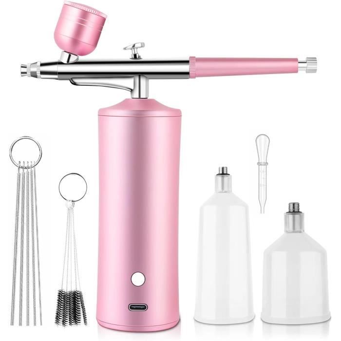 Aerographe,Aerographe Kit Coplet,sans Fil Aérographe Airbrush Ongle