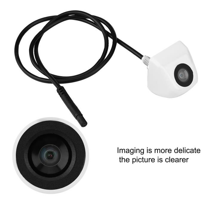 Protecteur De Caméra De Recul Voiture - Bouclier Anti-pluie, Blanc, En PC, Autocollant Inclus - Pour RV, Camping-car, SUV