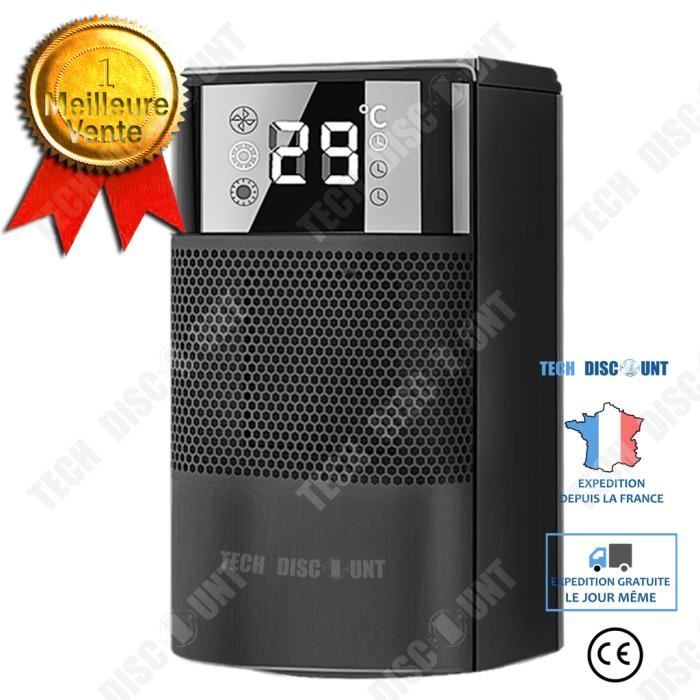 Chauffage D'appoint Céramique Cecotec Ready Warm 6250 - 2000 W, 3 Modes, Oscillation, Télécommande, Minuteur - Sécurité Anti-renversement