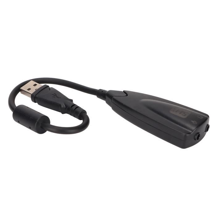 Carte Son USB Externe 7.1 Canaux Adaptateur Audio 3D Casques de 3,5 Mm Carte Son USB Externe 7.1 Canaux Adaptateur Audio 3D Casques de 3,5 Mm