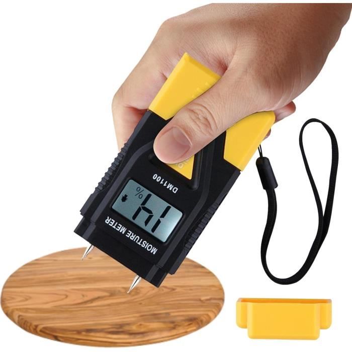 Humidimètre 4 En 1 WMT10 - Mesure Bois, Plâtre, Briques | Écran Couleur 2.4", Alarme, Mémoire | 0-75%