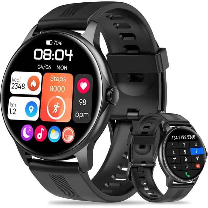 Montre connectée santé - LEHRING - Écran AMOLED 1,97 - 130+ modes