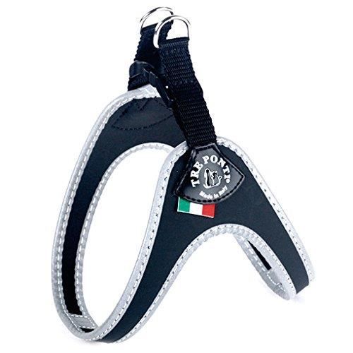 Tre Ponti Fibbia Harnais en maille pour petits chiens Rouge Taille 2