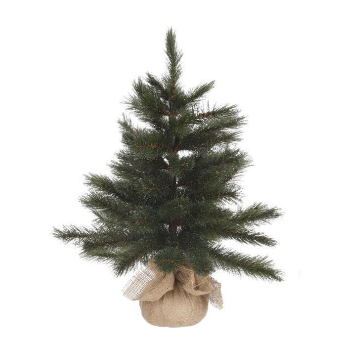Sapin de Noël Artificiel avec toile de jute Forest Frosted - H60 x Ø45 cm - Vert- Triumph Tree