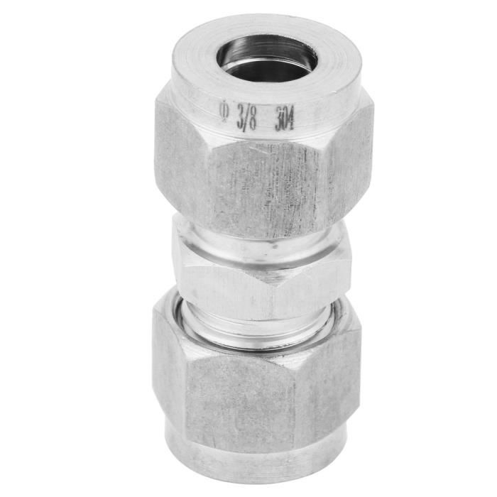PATIKIL 1/4G X 6mm Raccord De Tube De Compression En Acier