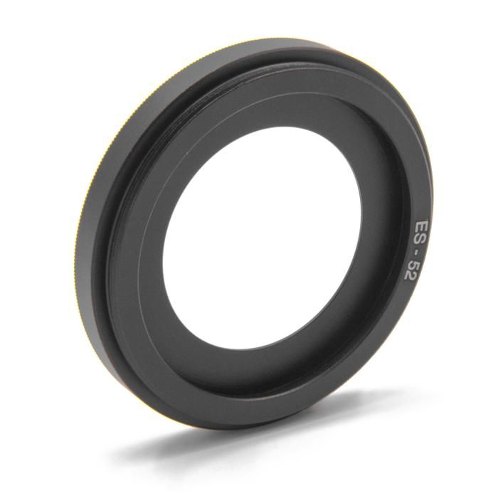 Pare-Soleil Objectif 52mm Vhbw - Cache Métal Rond Argent - Protection Photo