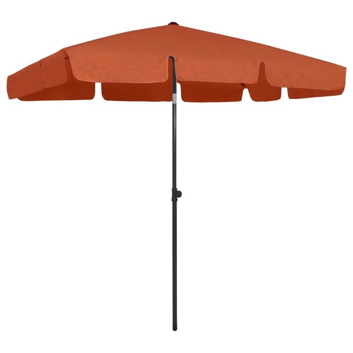 vidaXL Parasol de Plage Cuite 200x125 cm - vue 2
