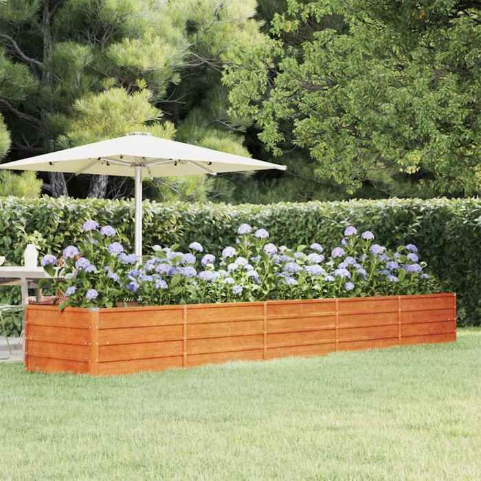 vidaXL Lit Surélevé de Jardin Jardinière dExtérieur Pot de Fleurs Bac à Plantes Boîte de Plantation Balcon Patio 151964