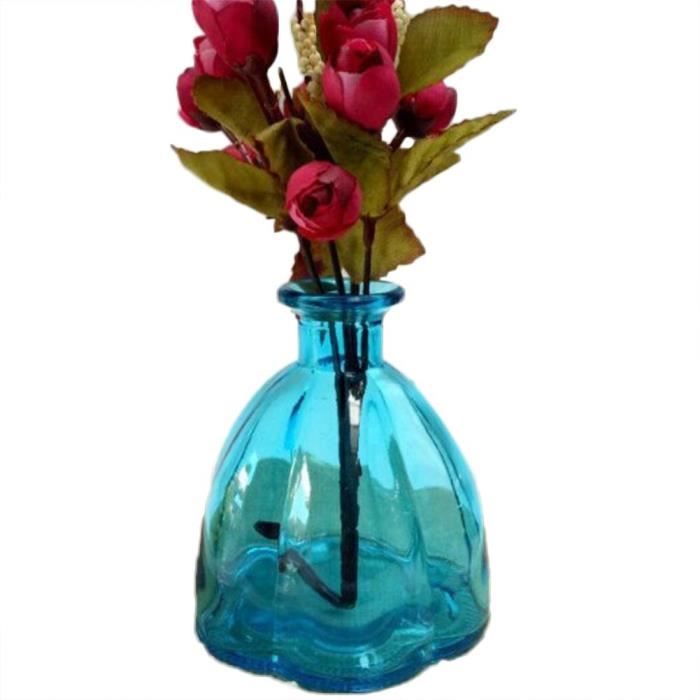 XM4715Hosaire Petit Vase en Verre Vintage Forme de Citrouille Vase à