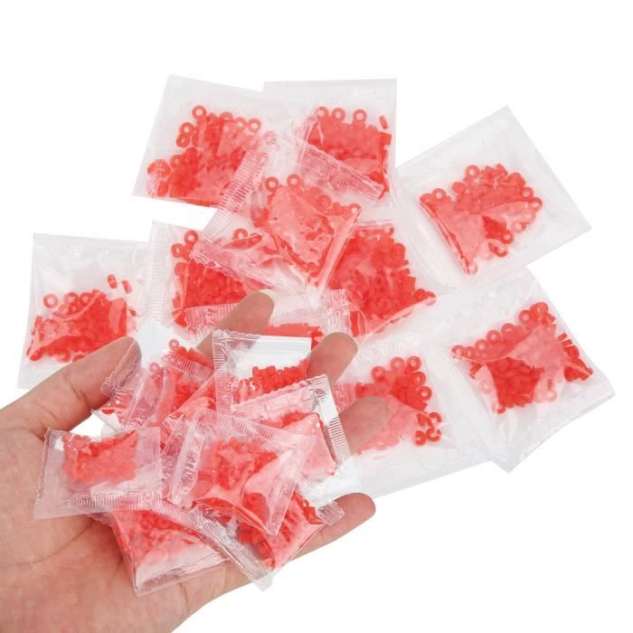 300pcs Bandes D'Appâts à Granulés Élastiques Pour Pêche à La Carpe - 5mm 7mm 10mm