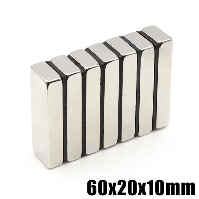 Aimant Bloc Néodyme NdFeB 50x25x10 Mm - Très Forte Puissance - Neuf - Idéal Bricolage
