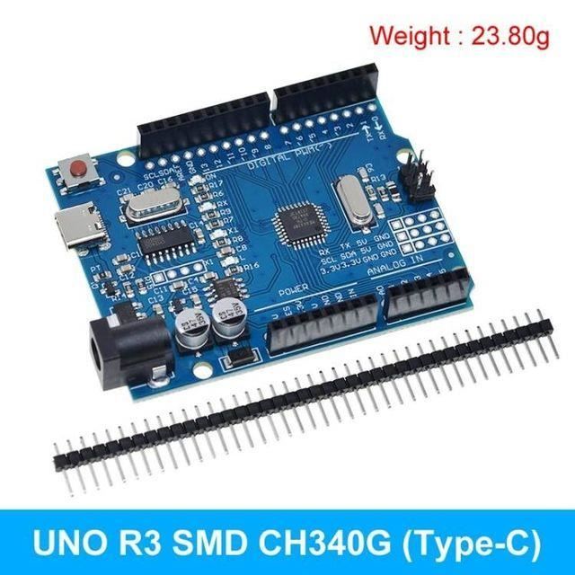 Lot De 4 Carte Nano Compatible Arduino Avec Puce CH340 – Microcontrôleur 16MHz 32KB Flash, USB Type-C, Idéal Pour Projets DIY Et Débutants