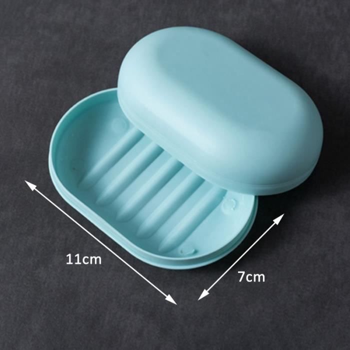 2 Pièces Porte-Savon Silicone Antidérapant Avec Évacuation - Support Savon Salle De Bain Cuisine - Blanc Gris