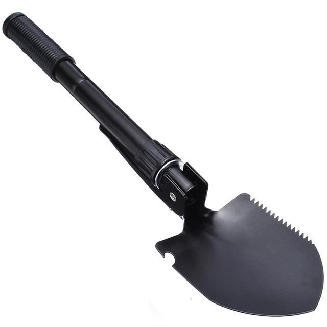 Semptec pelle pliante: Set de 2 pelles multi-outils 11 en 1 pour hacher, scier, etc. (outil multifonction 12 en 1 pelle