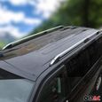 Barres de toit longitudinales pour Peugeot Partner Tepee 2008-2018 Alu Gris-1
