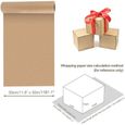 Rouleau de Papier Kraft 30cm X 30m, Rouleau d'Emballage Papier Marron Papier Recyclé Naturel pour Emballer des Cadeaux, DIY-1