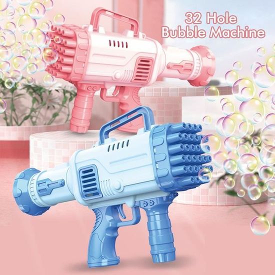 Machine à Bulles,10--Pistolet À Bulles Électrique Avec Lumière Led Pour Enfants, Jouets