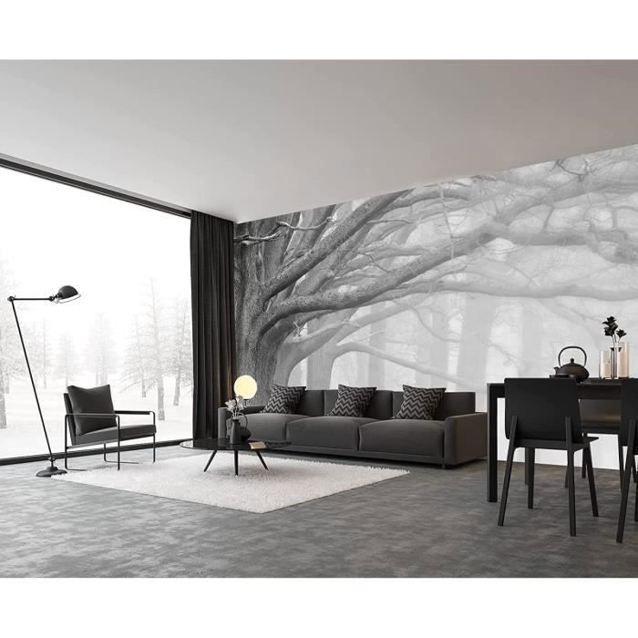 Papier Peint Soie Panoramique Esquisse noir et blanc,3D Poster
