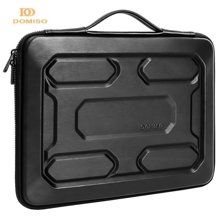 DOMISO 17 Pouces Imperméable Anti-Choc Housse Pochette de Protection Ordinateur  Portable Sacoche avec Bandoulière pour 17-17.3  Notebook/Dell/Lenovo/HP/MSI/ASUS, Noir : : Informatique