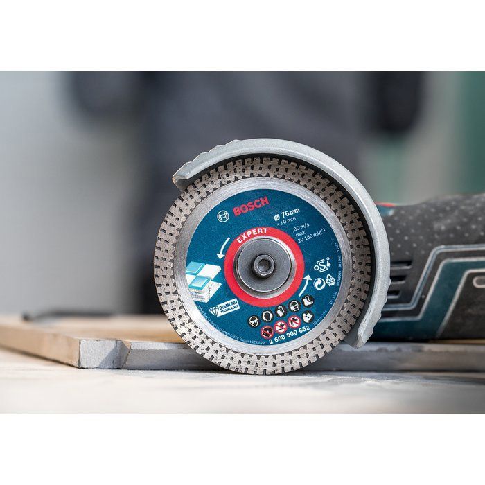 Bosch EXPERT Hard Ceramic Disque Diamanté 76 Mm - Pour Mini Meuleuse, Carrelage Dur & Pierre