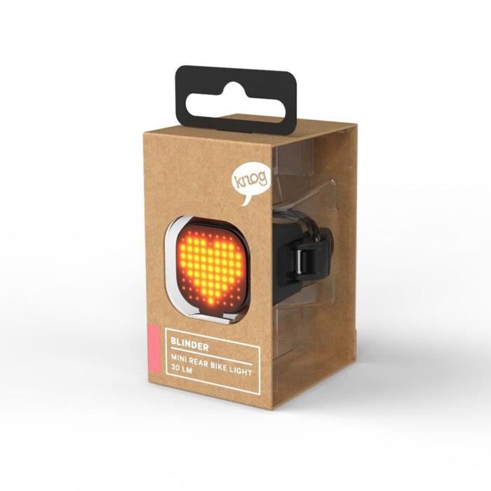 Knog Blinder Grid Feu vélo arrière puissant rechargeable par USB Knog Blinder Grid Feu vélo arrière puissant rechargeable par USB