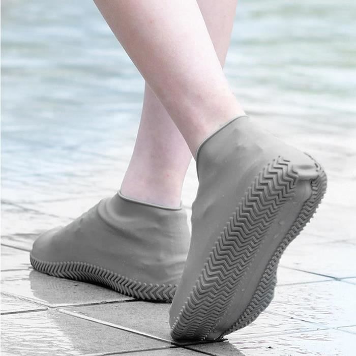 Fulenyi Protège-Chaussures d'extérieur - Couvre-Chaussures en Silicone  imperméables pour l'extérieur
