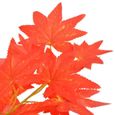 *Deco6952BELLE - Plante artificielle à herbe Déco. Interieur Arbre- Fleur Artificielle Exterieur Décor Jardin d'érable avec pot Roug-2