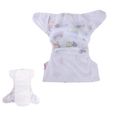 Lot de 14 couches lavables réglables pour bébé - KONVINIT - Taille unique - 28 inserts microfibre - Mixte-2