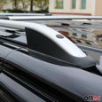 Barres de toit longitudinales pour Peugeot Partner Tepee 2008-2018 Alu Gris-2