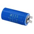Condensateur VOCOSTE CD60 150uF 250V AC 2 bornes 50Hz/60Hz Film polypropylène Aluminium Démarrage moteur compresseur d’air Bleu-2