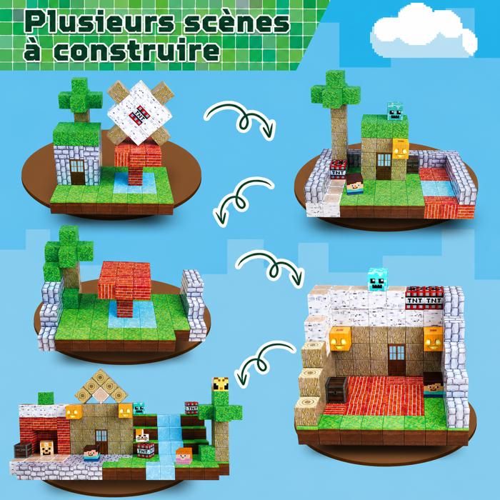Minecraft Brick Blocks - Jouets de construction amusants et éducatifs