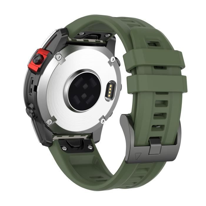 OU 26mm fenix 5X 6X Pro-Bracelet en Silicone pour montre connectée Garmin  fenix - Cdiscount Téléphonie