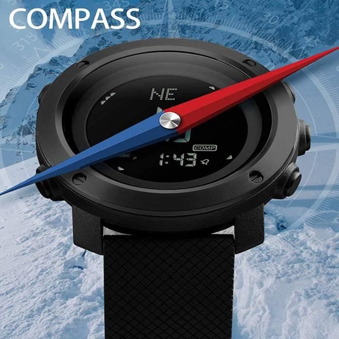 Hommes Montres Boussole Sport tanche Montre Gar ons Survie Podom tre Chronom tre Ext rieur Altim tre Barom tre Thermom tre M H3942