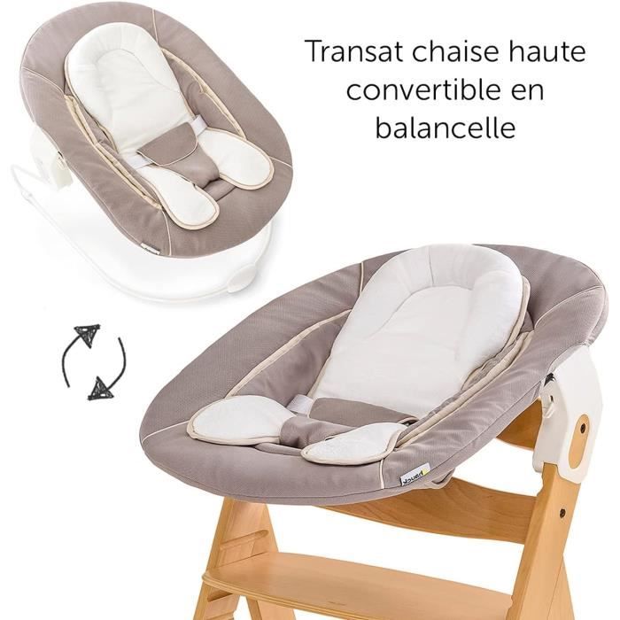 Chaise Haute Bébé Alpha Plus Newborn Premium - Évolutive avec Transat  Inclinable et Plat, Coussin d'Assise et Réducteur - Gr[268] - Cdiscount  Puériculture & Eveil bébé