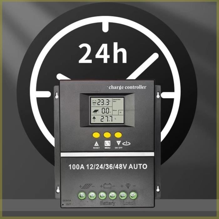 Régulateur Solaire MPPT 150A - 12V/24V/36V/48V Auto - Avec écran LCD